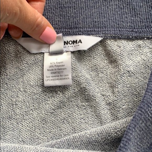 2/$25 Sonoma Jersey Heathered Blue Skirt Small - Picture 4 of 6